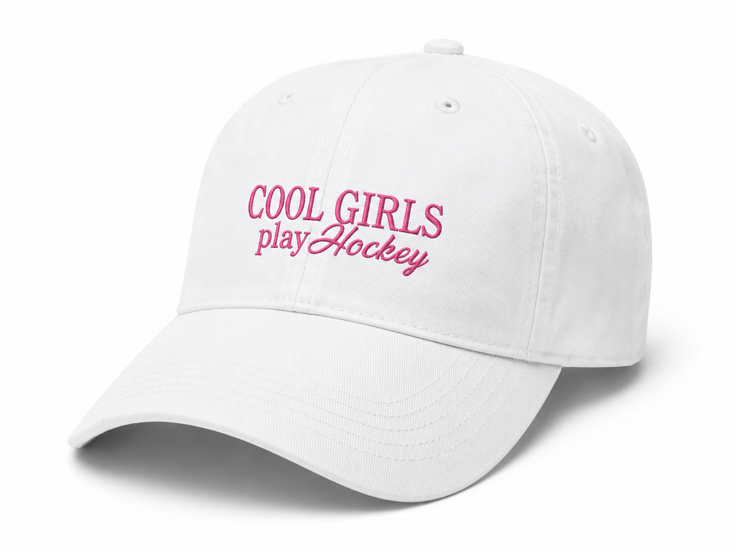 Cool Girls Play Hockey Cap