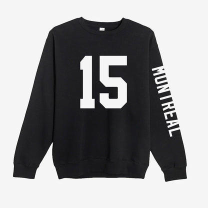 Team - Number and City/Team crewneck