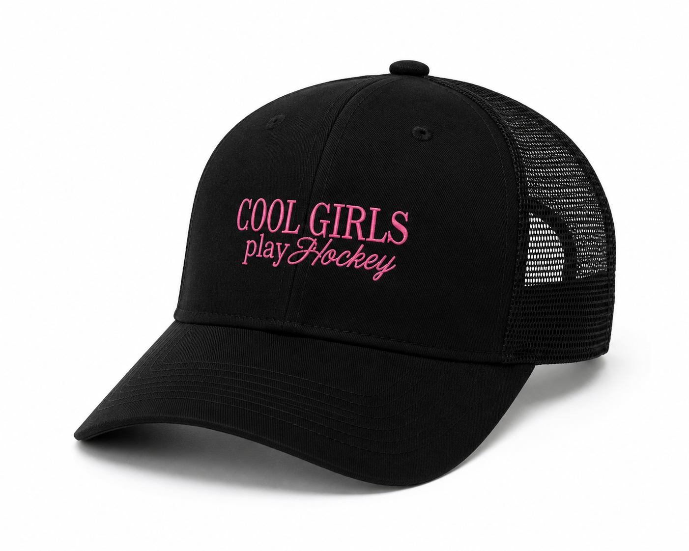 Cool Girls Play Hockey Cap