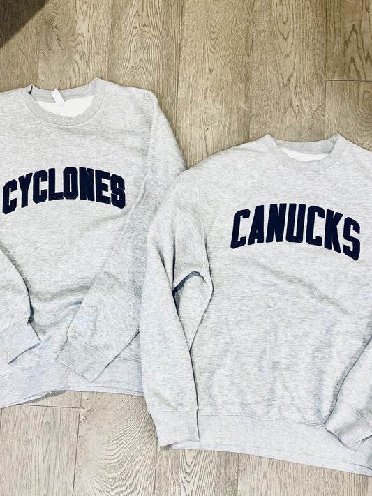 Modern Varsity Crewneck  (Embroidered)