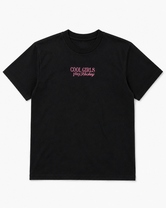 Cool Girls Play Hockey Tee