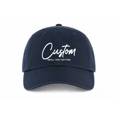 Buckle Adjustable - Dad Hat - Navy - Front with Script Hat / navy / Dad Hat Adjustable design