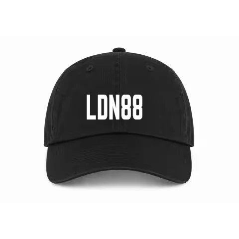Buckle Adjustable - Dad Hat - Black - Front with Team/City + Number Hat / black / Dad Hat Adjustable design