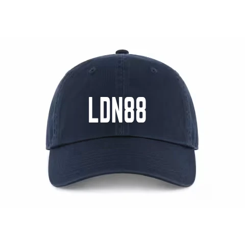 Buckle Adjustable - Dad Hat - Navy - Front with Team/City + Number Hat / navy / Dad Hat Adjustable design