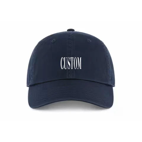 Buckle Adjustable - Dad Hat - Navy - Front with Vogue Cap / navy / Dad Hat Adjustable design
